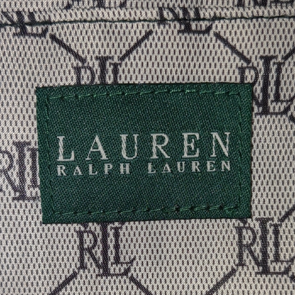 $PRICE DROP$-Ralph Lauren Gray Geometric Tote Bag - Picture 2 of 8